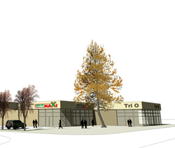 MARKET TRIO MAXI DELTA AGRAR u Raci Kragujevac Sketchup